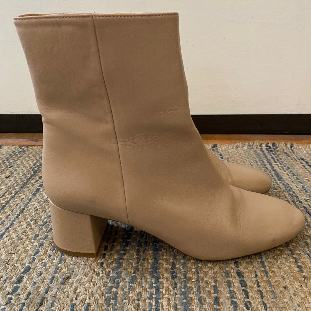 Leather Nude Ankle Boots from And Other Stories EU 41